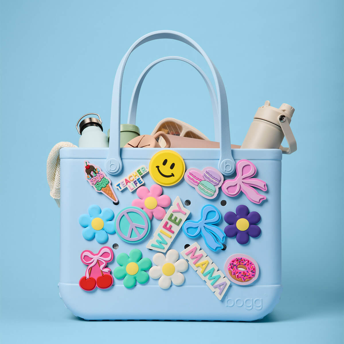 Baby Bogg Bag - Blue Skies and Bogg Bag - Your Market Tote