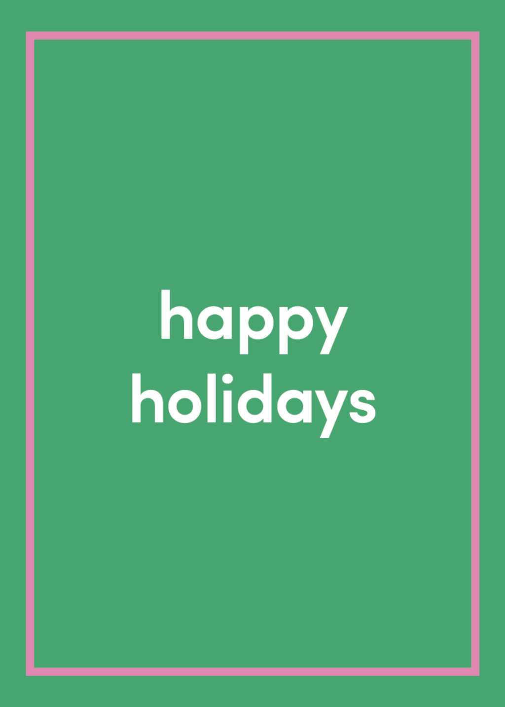 Happy Holidays Greeting Card - Made to Tote