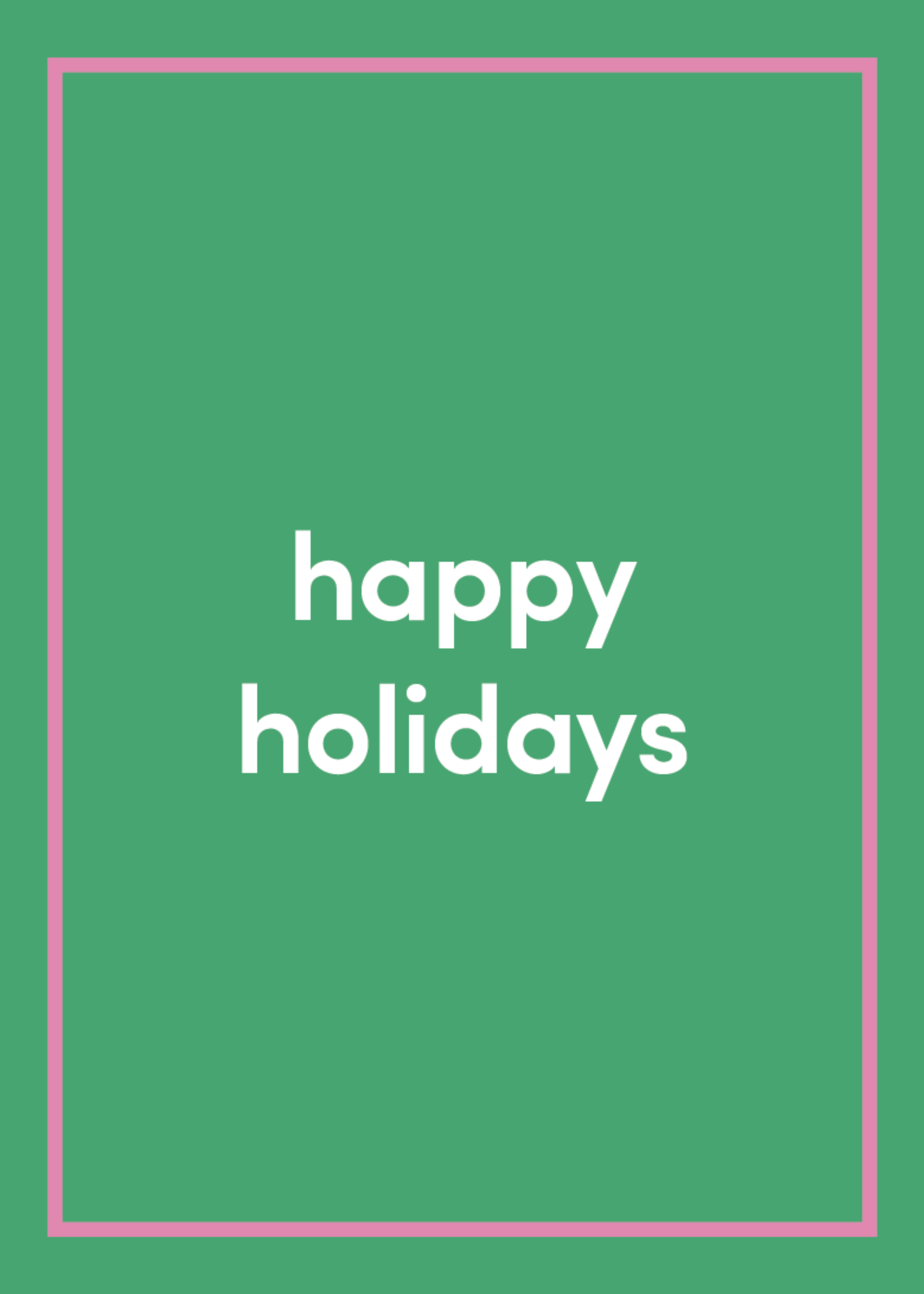 Happy Holidays Greeting Card - Made to Tote