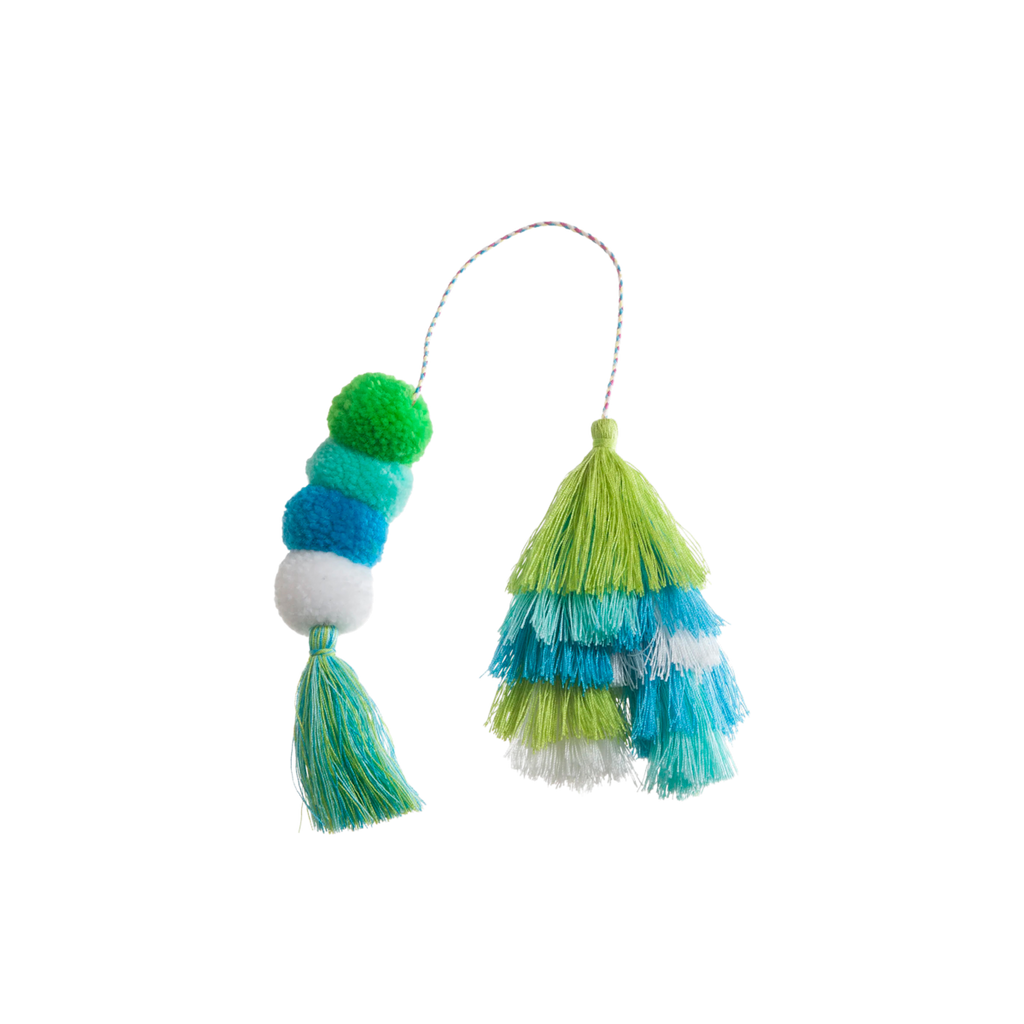 Bogg Bag Bauble - Seaweed Double Tassel - Casual Tote Style