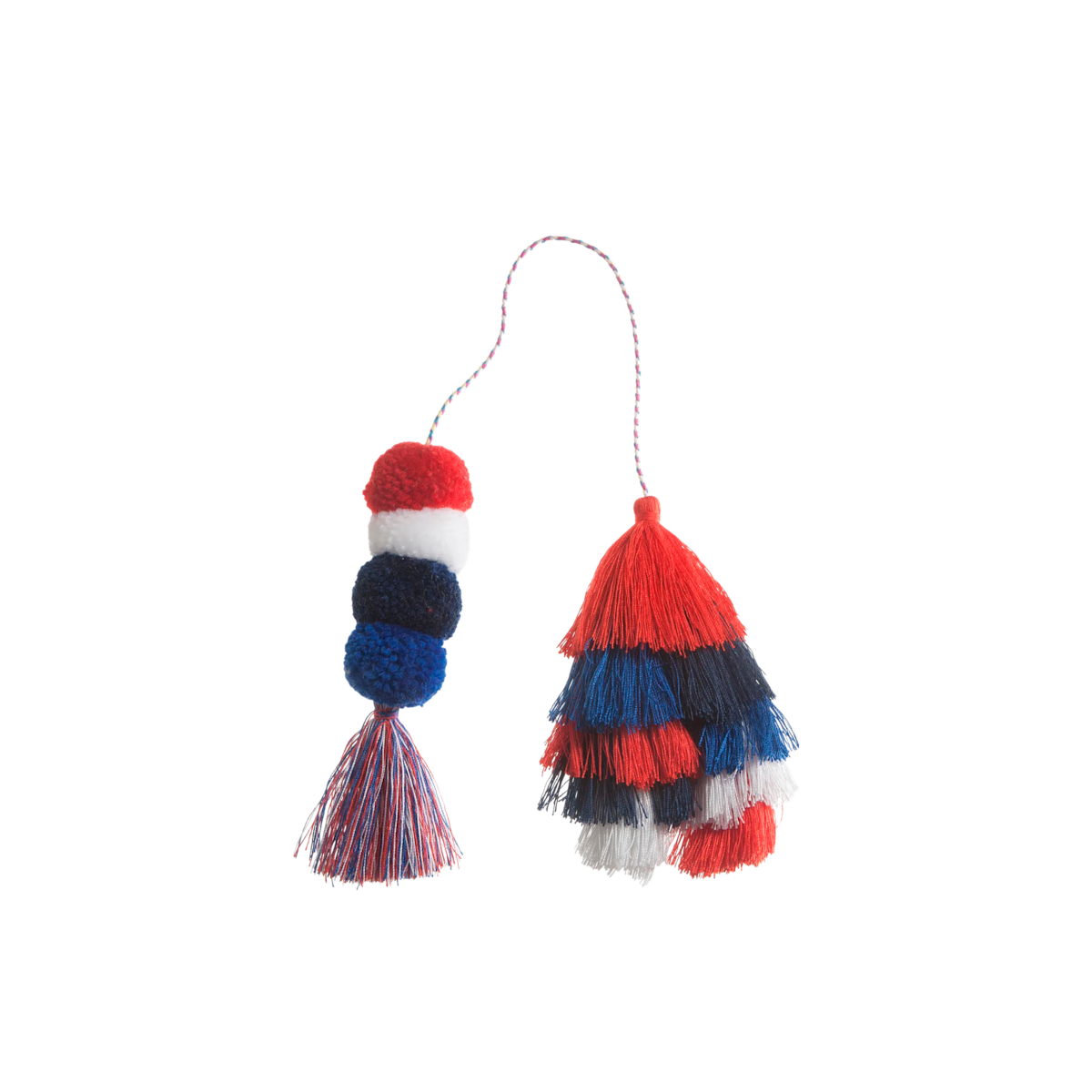 Bogg Bag Bauble - Usa Double Tassel - Easy Tote Choice
