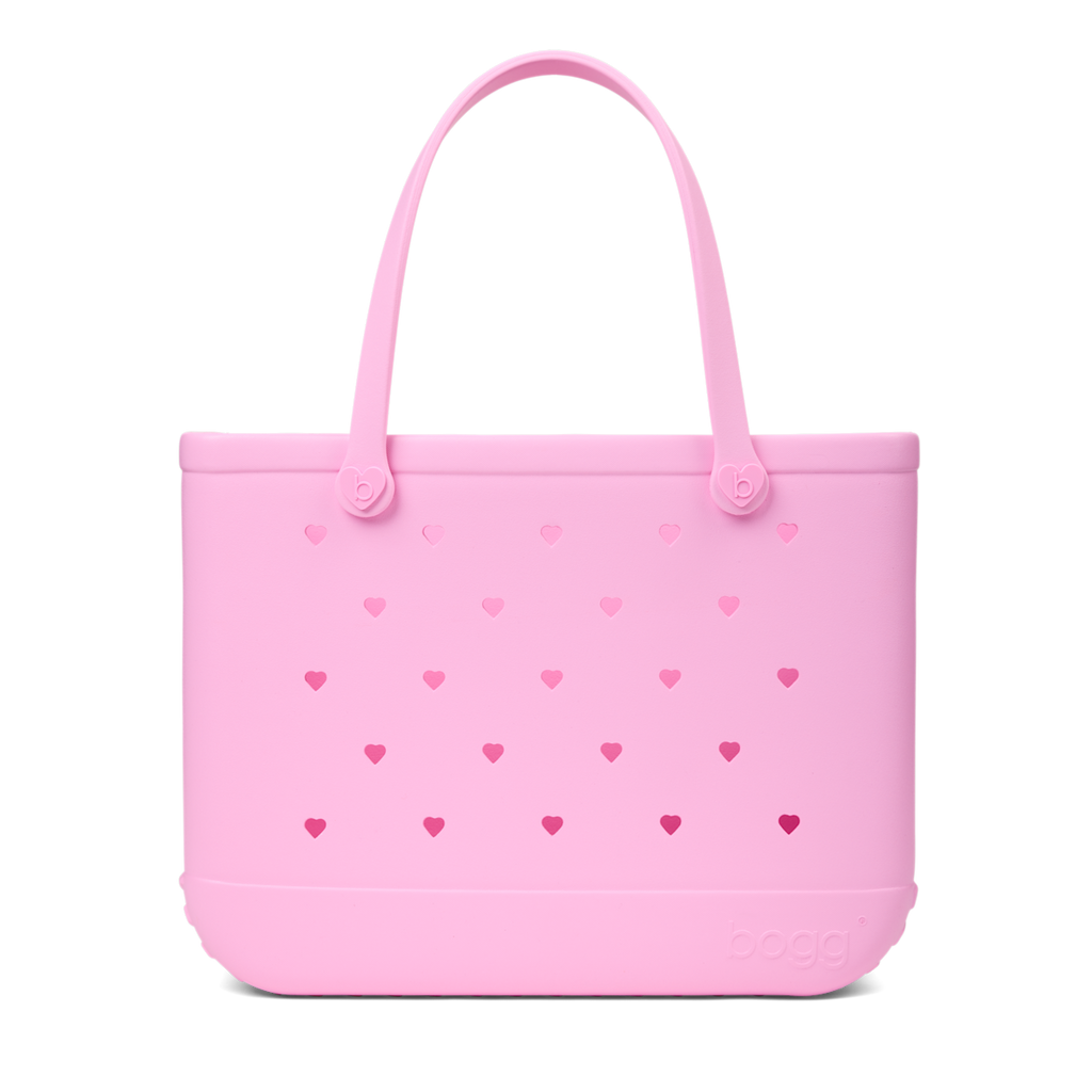 Original Bogg Bag - Cut Out Heart Pink Taffy - Pack Smart