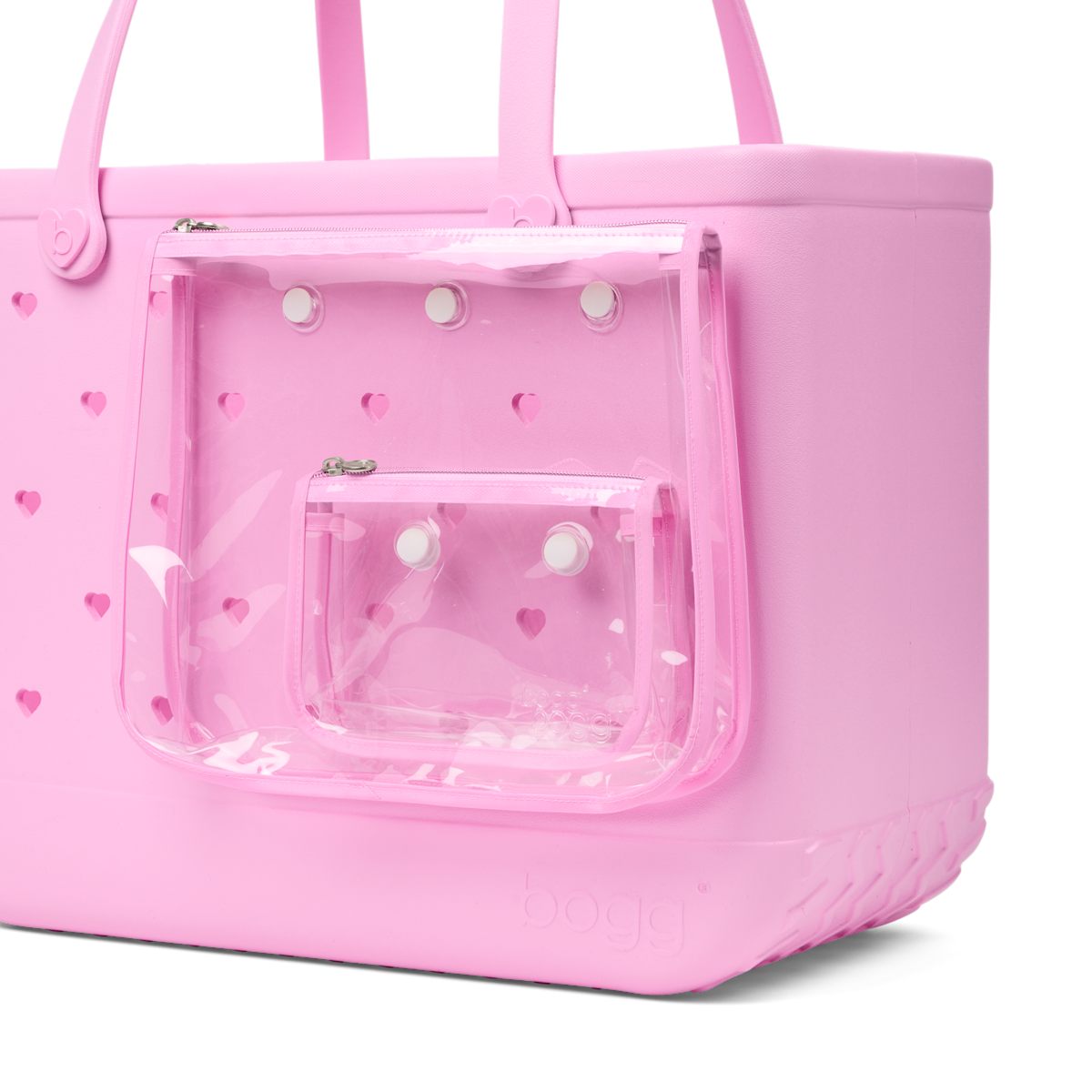 Original Bogg Bag - Cut Out Heart Pink Taffy - Pack Smart