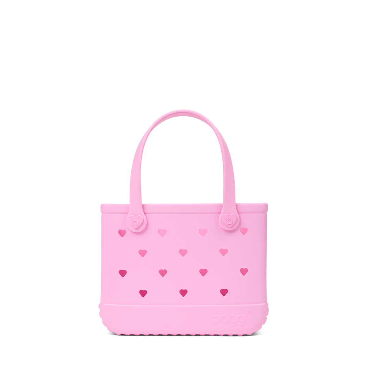 Bitty Bogg Bag - Cut Out Heart Pink Taffy - A Tote for Lake Days