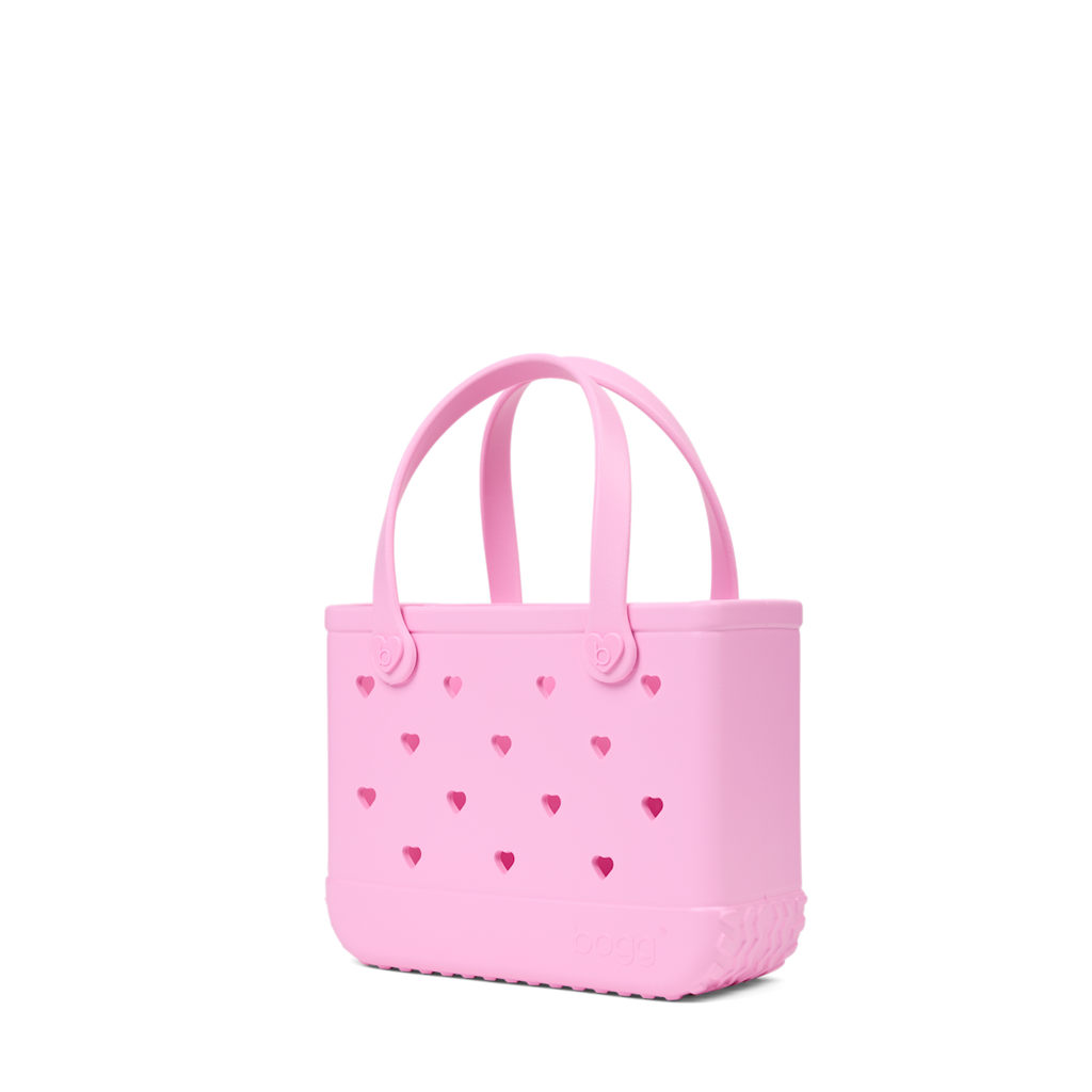 Bitty Bogg Bag - Cut Out Heart Pink Taffy - A Tote for Lake Days