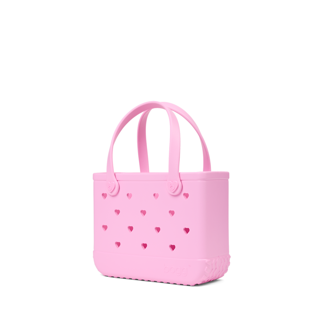 Bitty Bogg Bag - Cut Out Heart Pink Taffy - A Tote for Lake Days