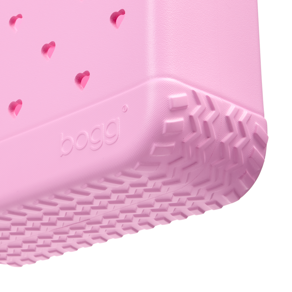 Bitty Bogg Bag - Cut Out Heart Pink Taffy - A Tote for Lake Days