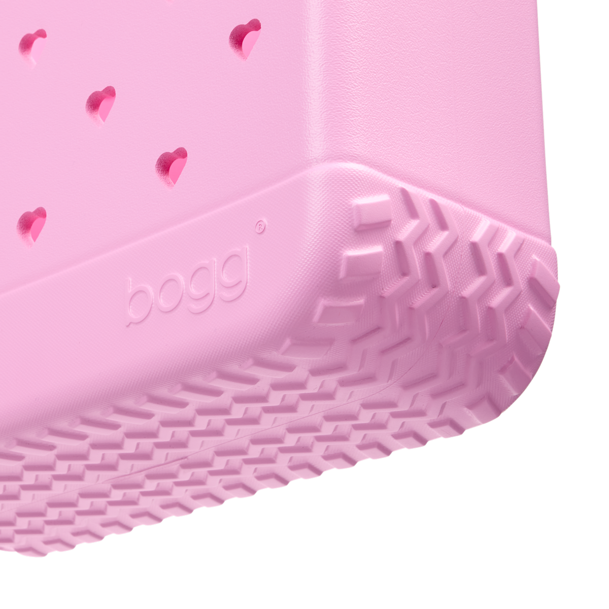 Bitty Bogg Bag - Cut Out Heart Pink Taffy - A Tote for Lake Days