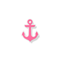 Bogg Bit - Pink Anchor - Simple Bag Choice