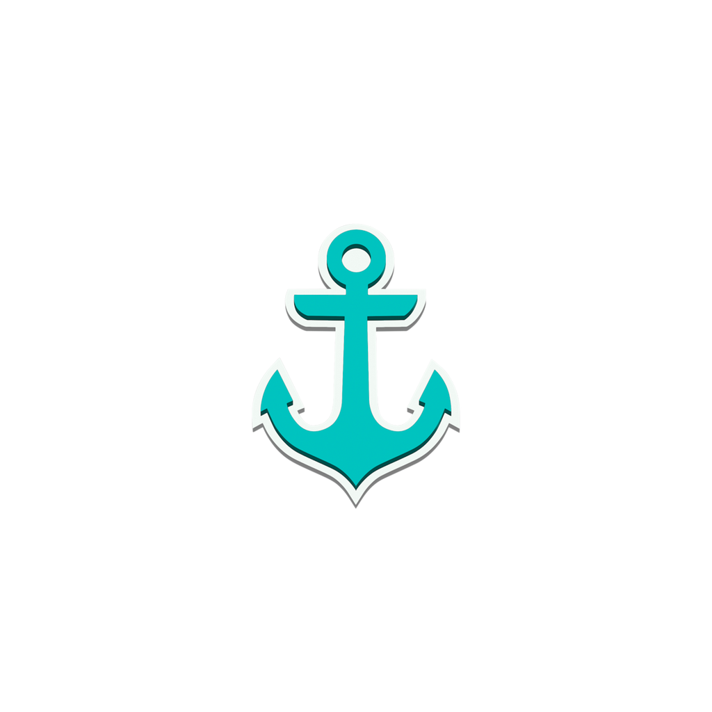 Bogg Bit - Turquoise Anchor - Better Shopping Days