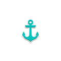 Bogg Bit - Turquoise Anchor - Better Shopping Days
