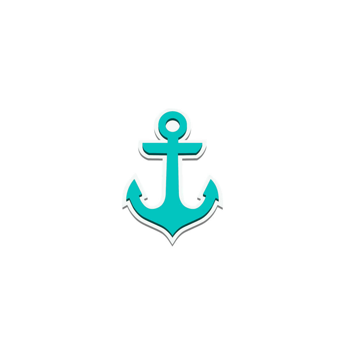Bogg Bit - Turquoise Anchor - Better Shopping Days
