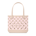 Baby Bogg Bag - Checkered Linen/ Pink Marshmallow - Travel Smart