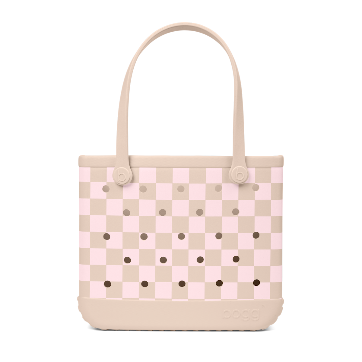 Baby Bogg Bag - Checkered Linen/ Pink Marshmallow - Travel Smart