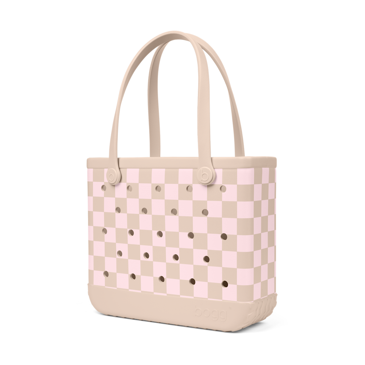 Baby Bogg Bag - Checkered Linen/ Pink Marshmallow - Travel Smart