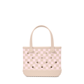 Bitty Bogg Bag - Checkered Linen/ Pink Marshmallow - Everyday Bag Favorite