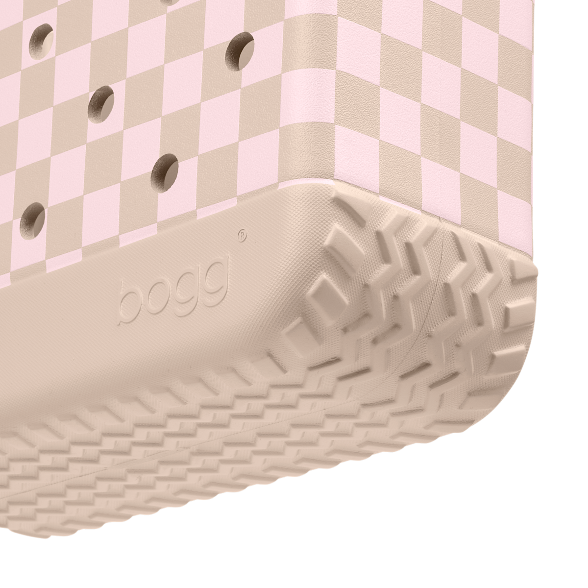 Bitty Bogg Bag - Checkered Linen/ Pink Marshmallow - Everyday Bag Favorite