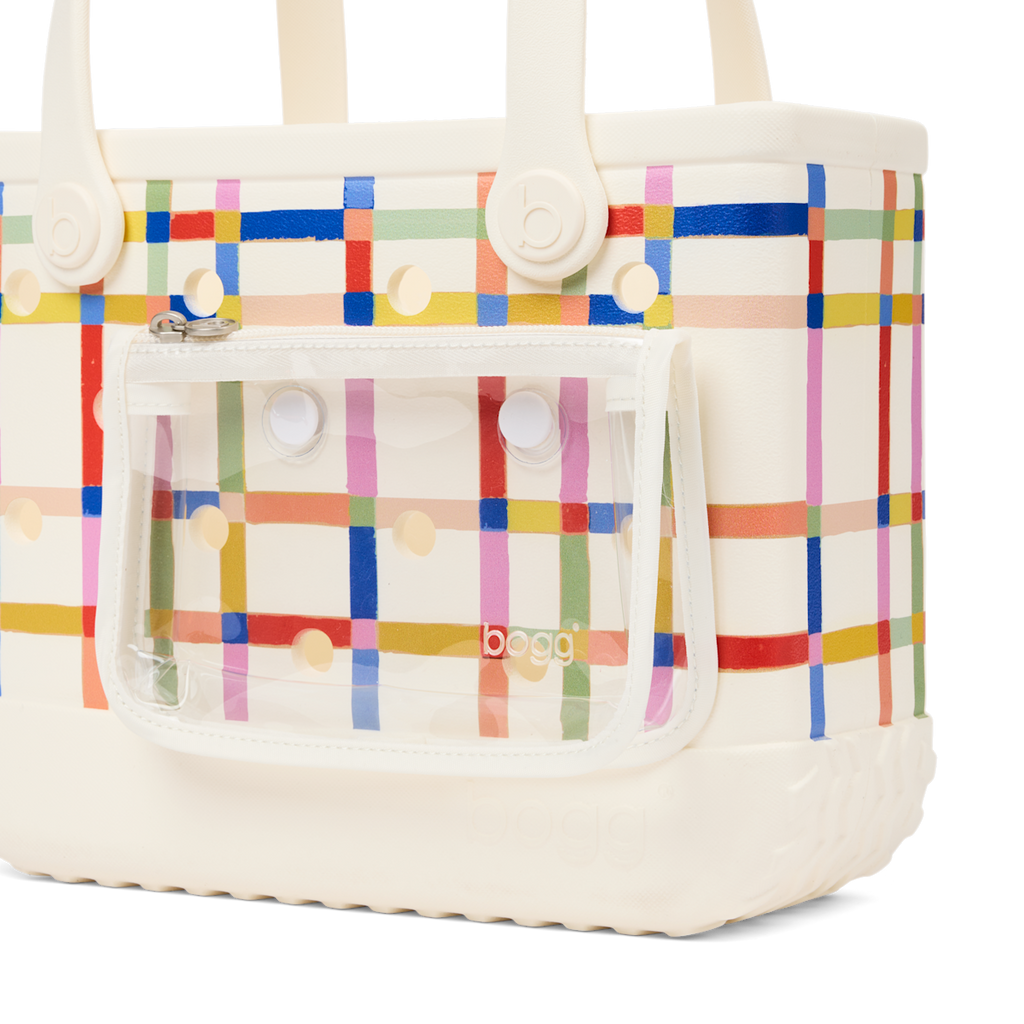 Bitty Bogg Bag -  Red, White and Plaid - Carry for Busy Days