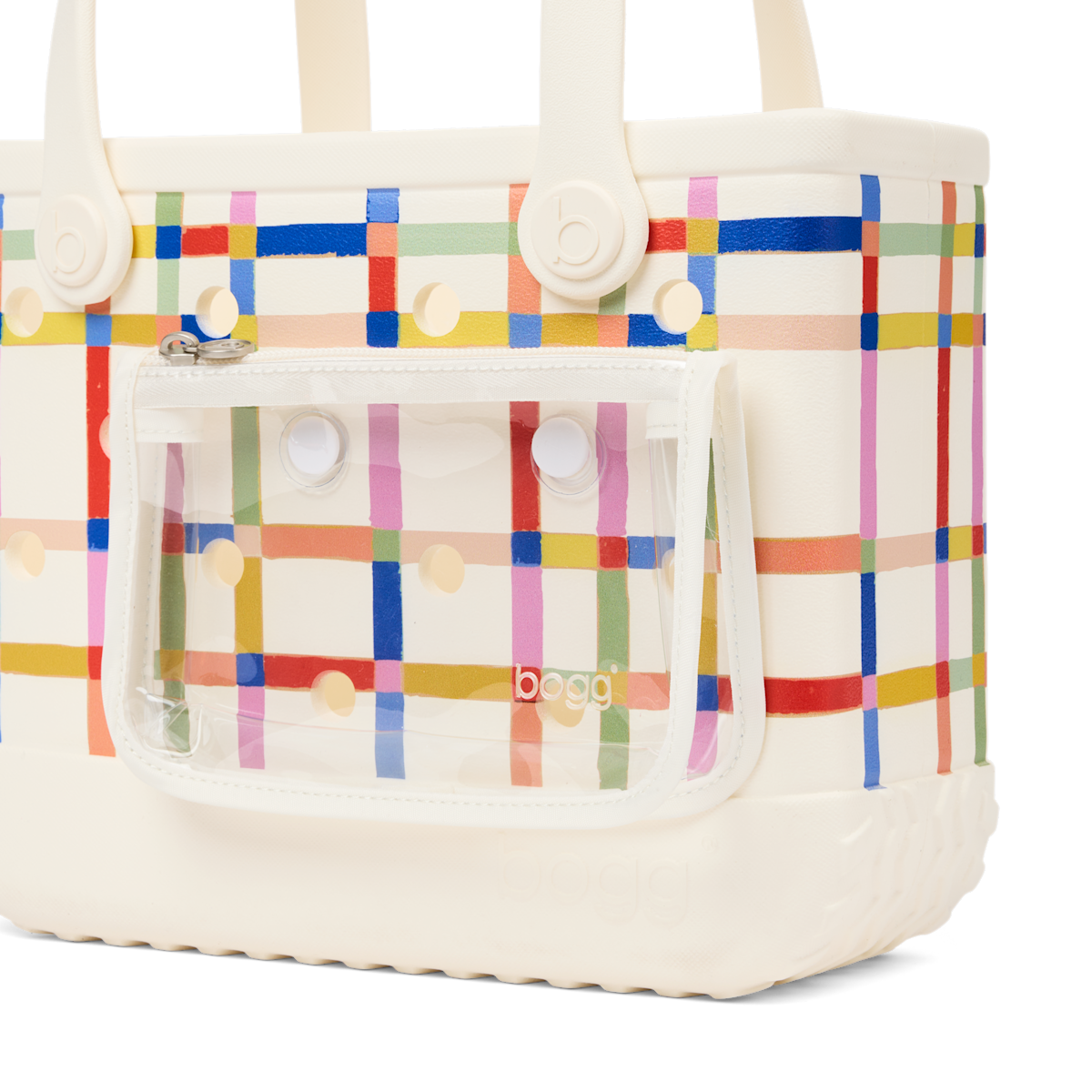 Bitty Bogg Bag -  Red, White and Plaid - Carry for Busy Days