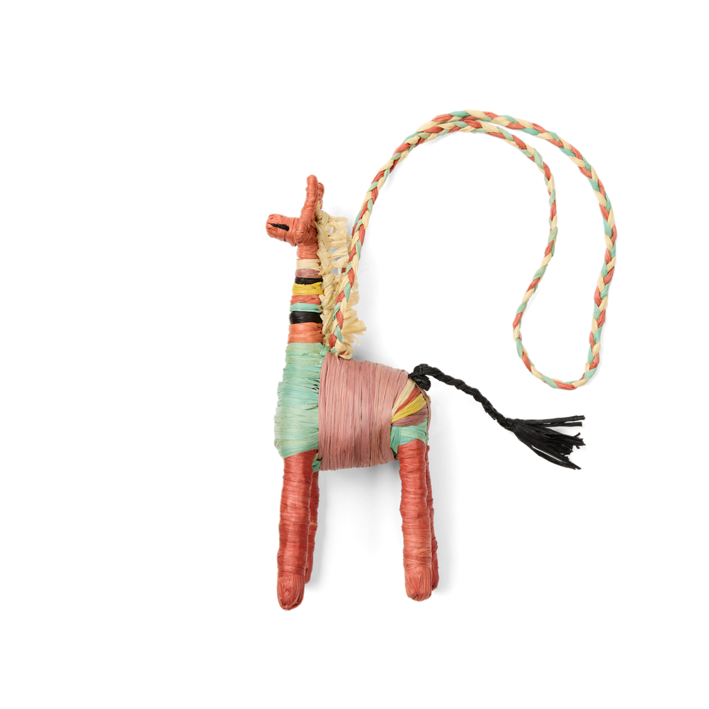 Bogg'd & Charmed  - Raffia Giraffe - Carry for Busy Days