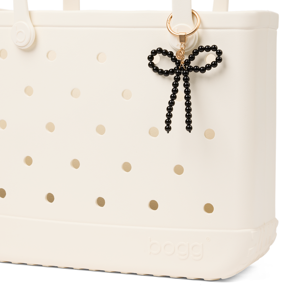 Bogg'd & Charmed  - Black Pearl Bow - Bogg Bag Grab and Go