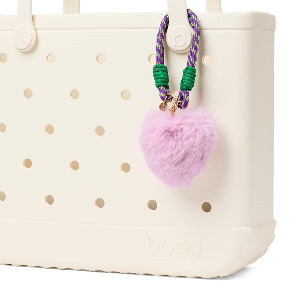 Bogg'd & Charmed  - Purple Heart Pouf - The Tote Bag