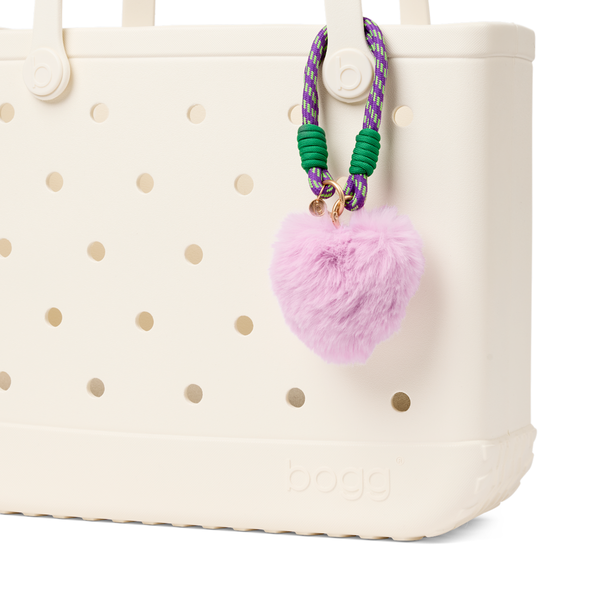 Bogg'd & Charmed  - Purple Heart Pouf - The Tote Bag