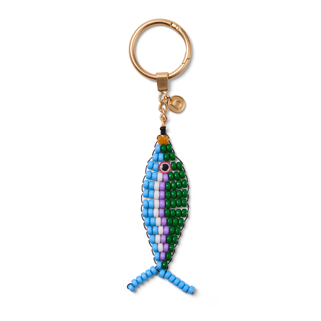 Bogg'd & Charmed  - Beaded Fish Blue/Green - Travel Light