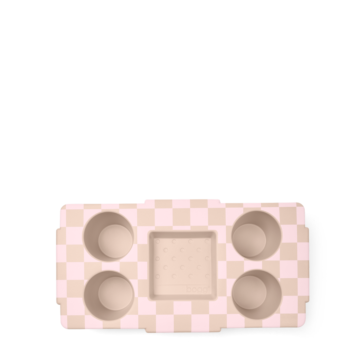 Top o' the Bogg to Ya - Checkered Linen/ Pink Marshmallow - Bogg Bag Daily Essential