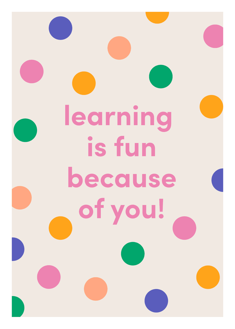 Learning is Fun Greeting Card - Carry Your Way