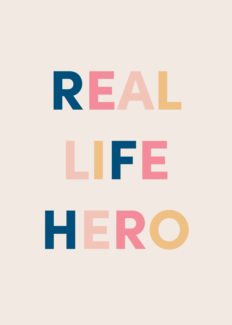 Real Life Hero Greeting Card - Family Carry Energy