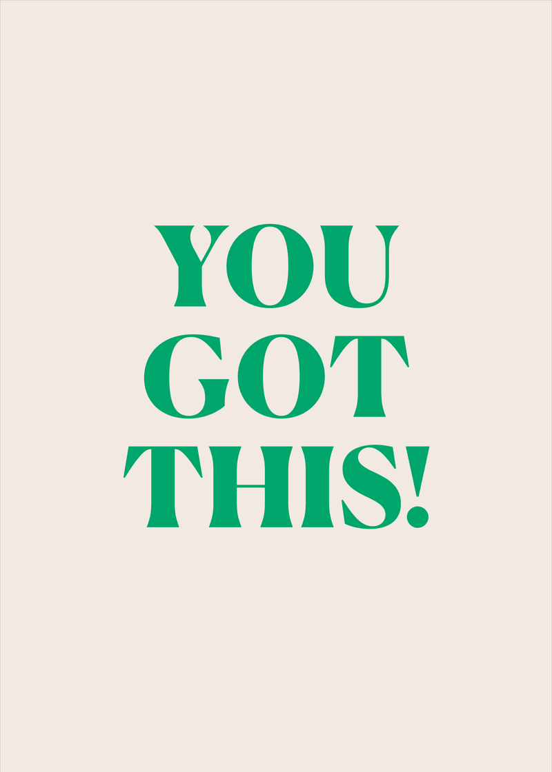 You Got This Greeting Card - Market Bag Favorite