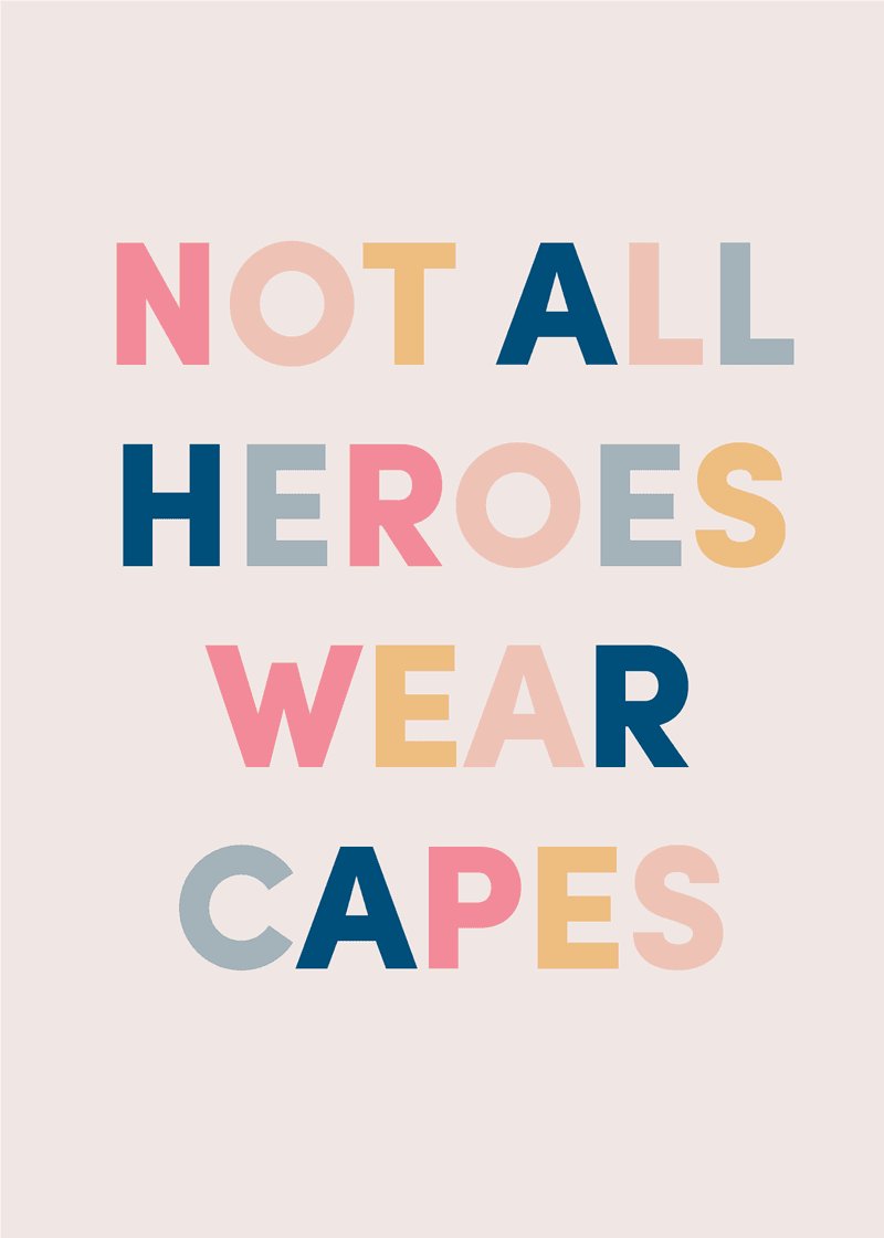 Heroes Greeting Card - Beach. Pack. Go.