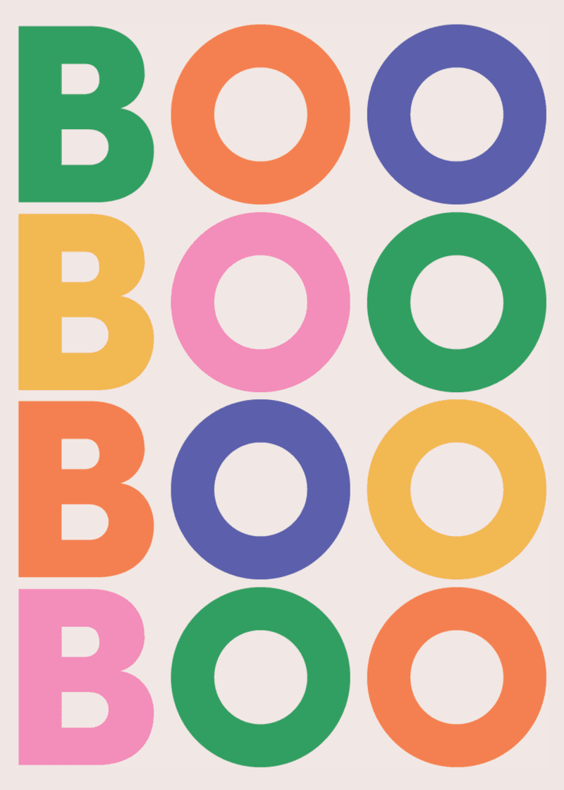 Boo Greeting Card - Made to Organize