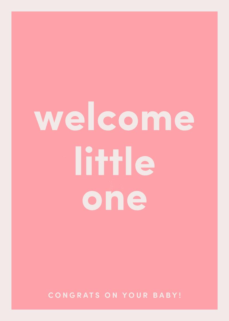 Welcome Little One Greeting Card - Beach Bag Favorite