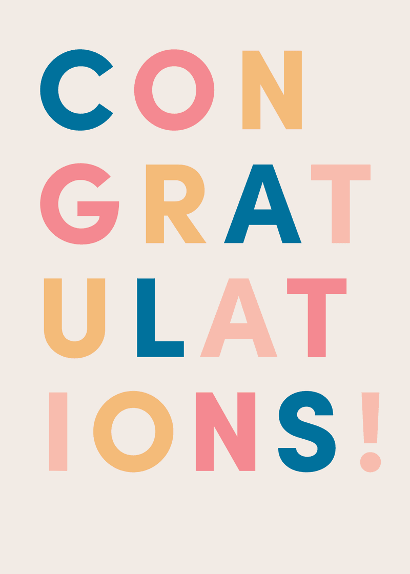 Bogg Congratulations Greeting Card - Ready for Shopping