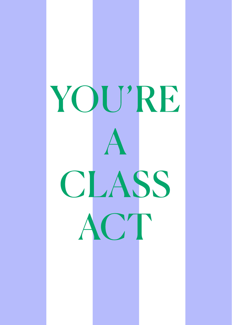 Class Act Greeting Card - The Park Bag