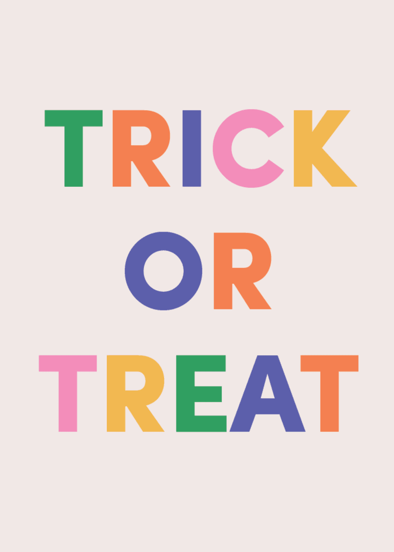 Trick or Treat Greeting Card - The Tote Bag