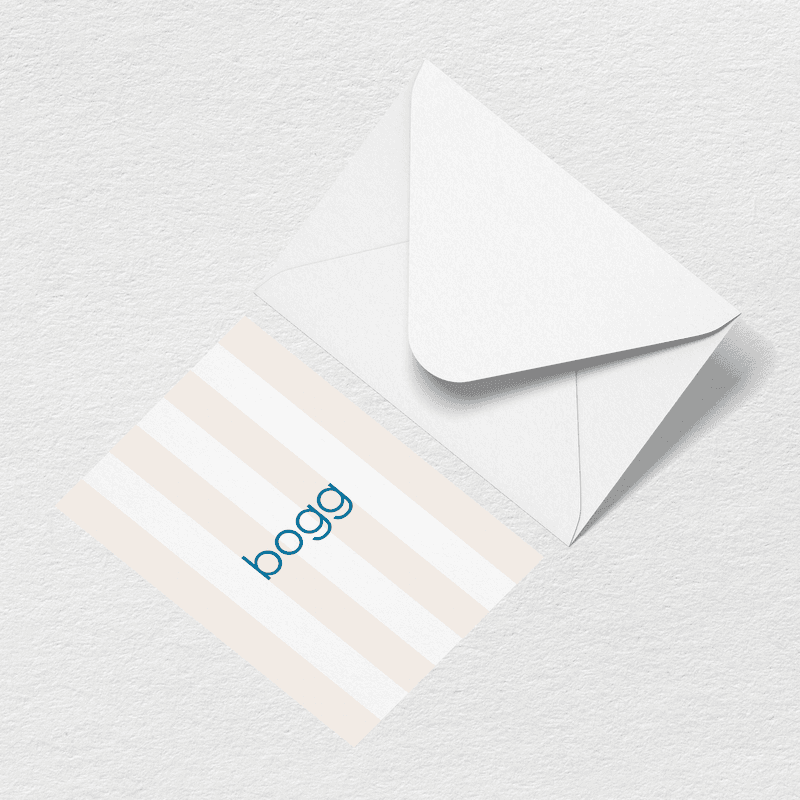 Bogg Stripes Greeting Card - Work Bag Favorite