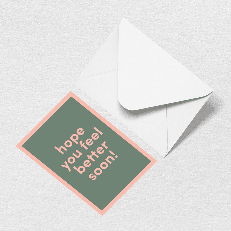 Feel Better Soon Greeting Card - Your Family Bag
