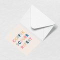 Coffee Scrubs Repeat Greeting Card - Your Roomy Bag