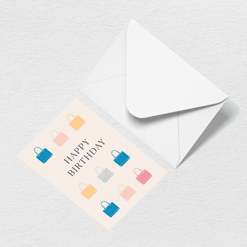 Happy Birthday Totes Greeting Card - Modern Carry Style