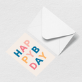 Happy Birthday Letters Greeting Card - Tote for Daily Routines