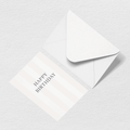 Happy Birthday Stripes Greeting Card - For Every Plan