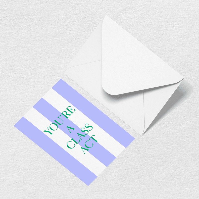 Class Act Greeting Card - The Park Bag