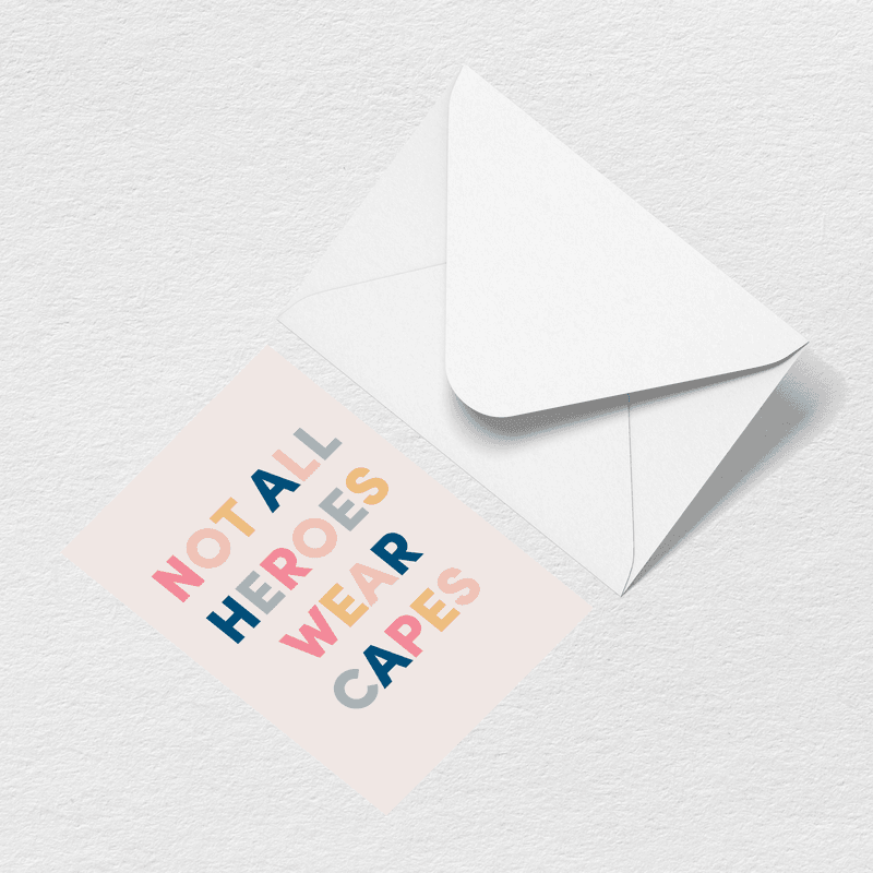 Heroes Greeting Card - Beach. Pack. Go.