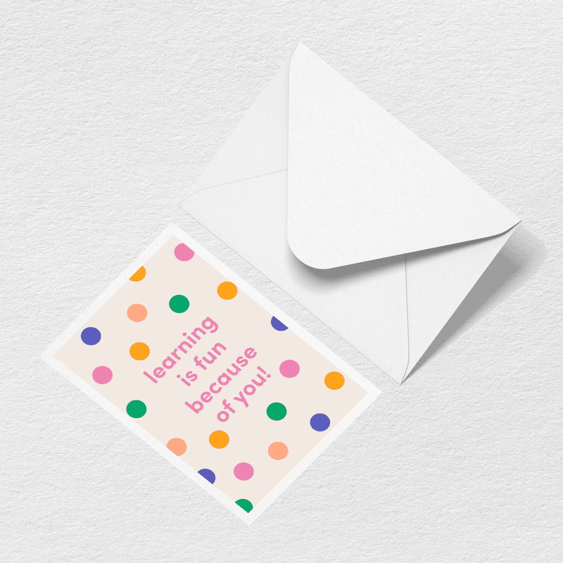 Learning is Fun Greeting Card - Carry Your Way