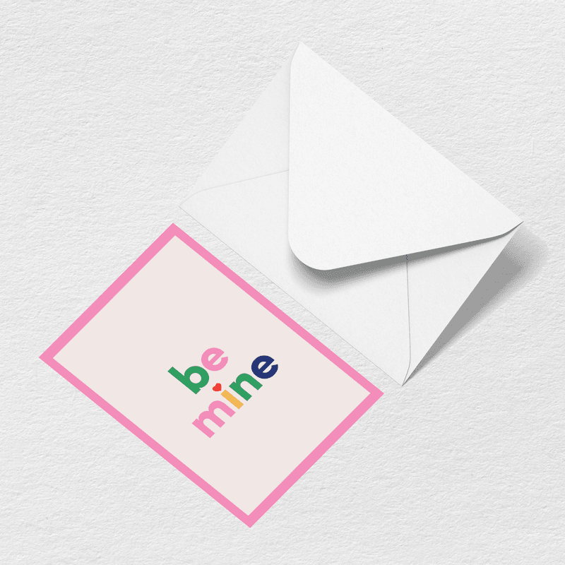 Be Mine Greeting Card - Made to Organize