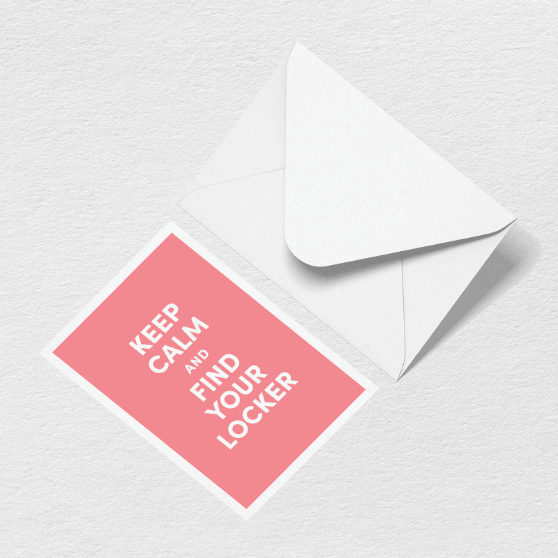Keep Calm Greeting Card - The Color Bag