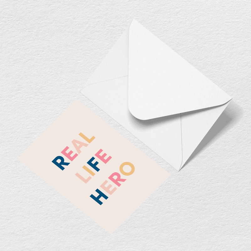 Real Life Hero Greeting Card - Family Carry Energy